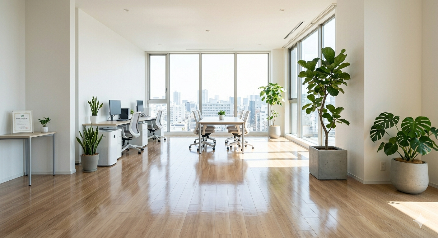 清掃後のきれいなオフィス